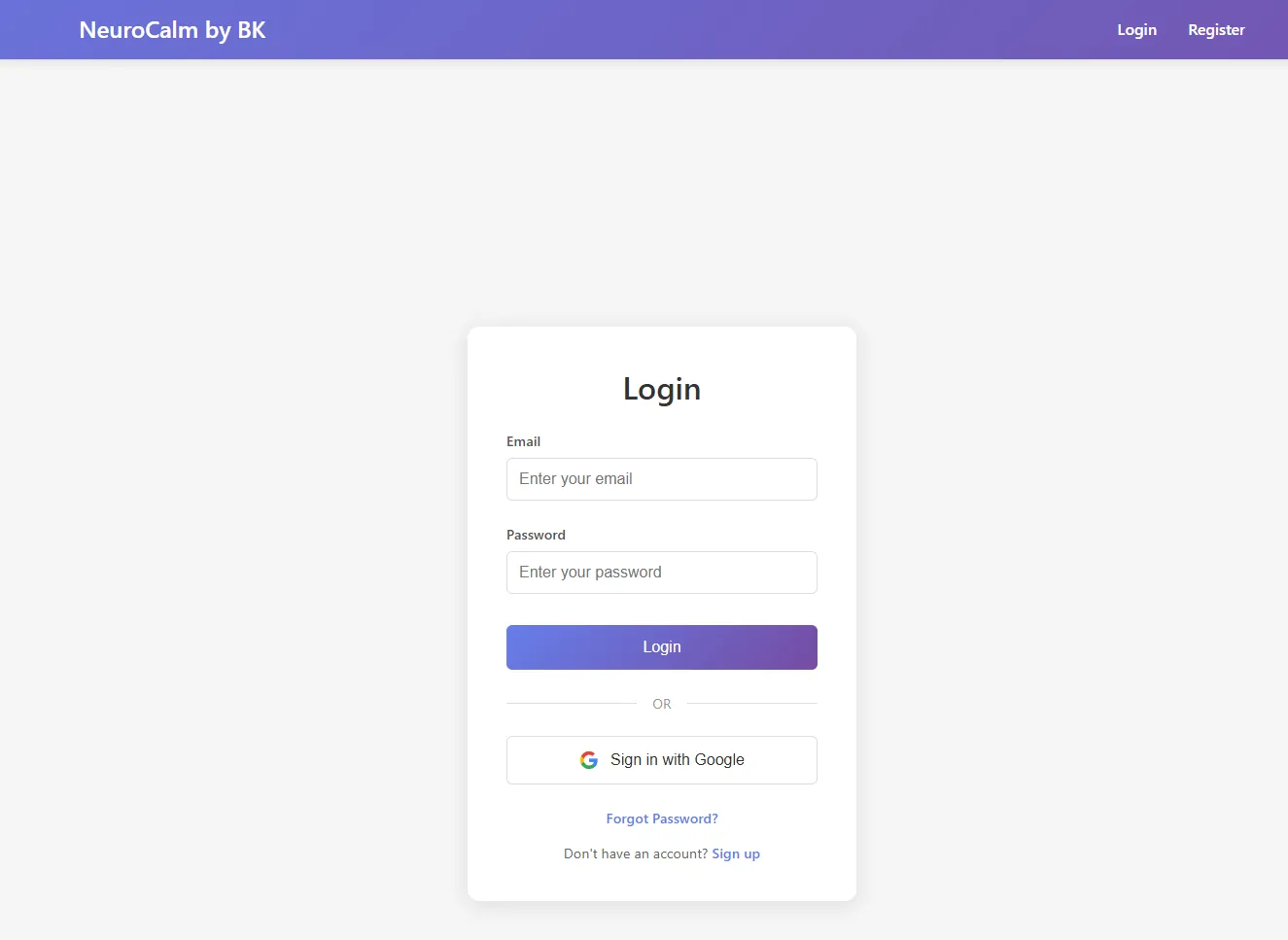 Account sign-in, which scopes recorded sessions to one person